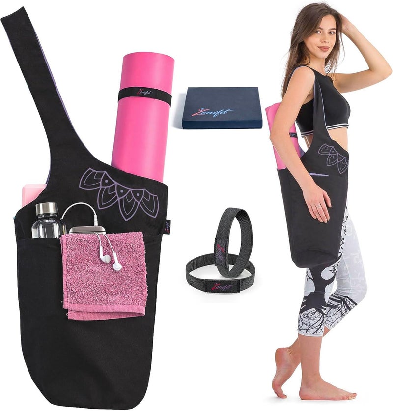 Zenifit Yoga Mat Bag – Versatile Yoga Bag with Mat Straps & Storage Pockets, Holds Yoga & Pilates Mats, Lightweight & Durable - Image 1
